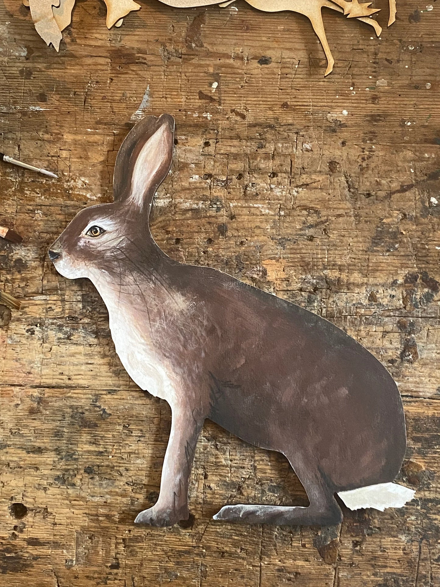 Hand painted Hare