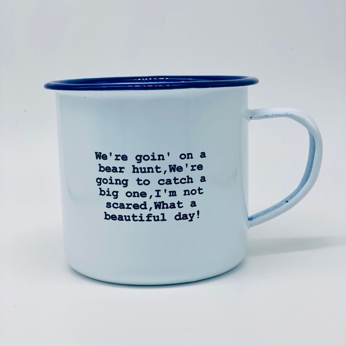 We're going on a bear hunt enamel mug gift
