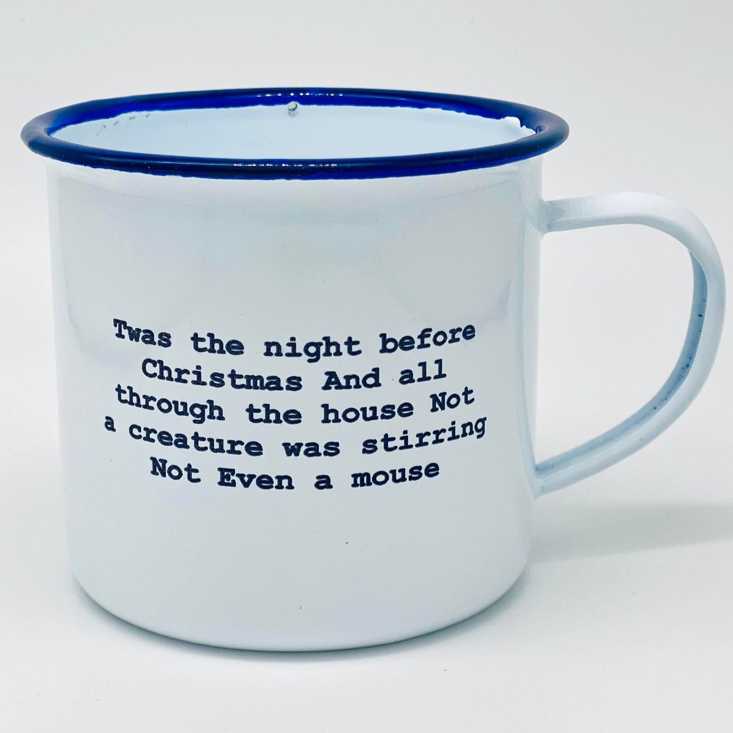 Twas the night before Christmas enamel mug gift