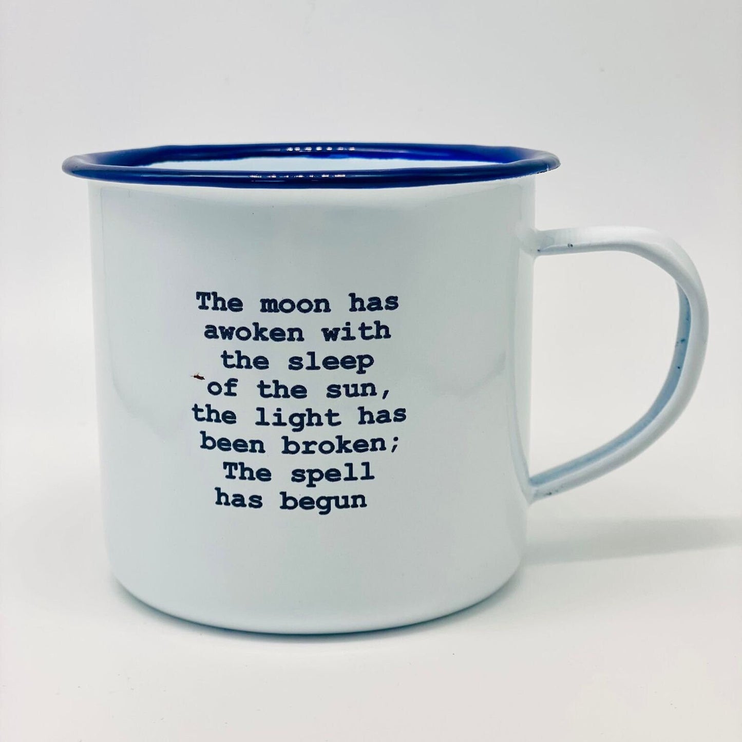The moon has awoken Witchcraft Halloween Magic lovers enamel mug gift