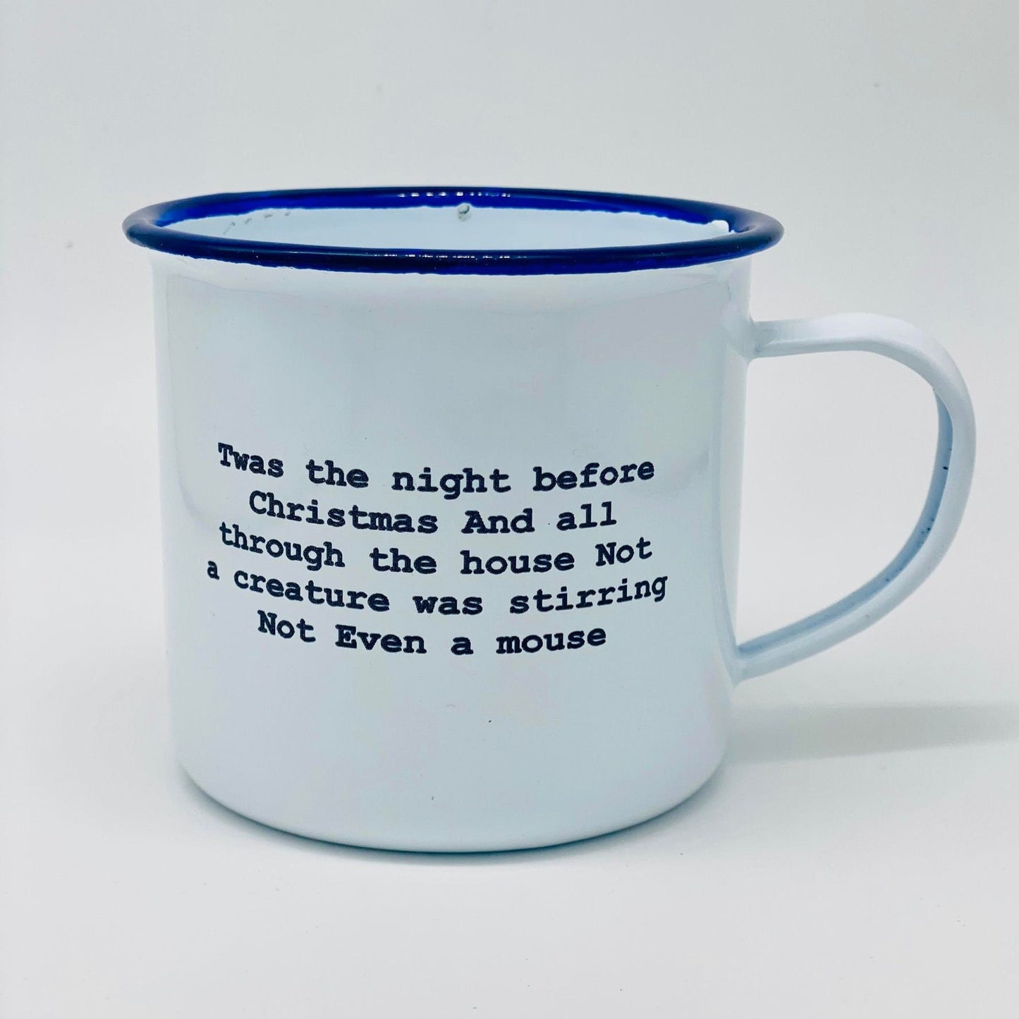 Twas the night before Christmas enamel mug gift