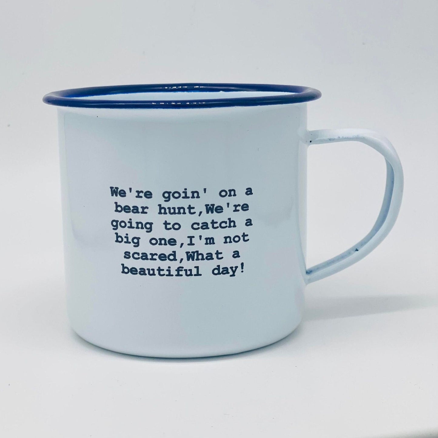 We're going on a bear hunt enamel mug gift