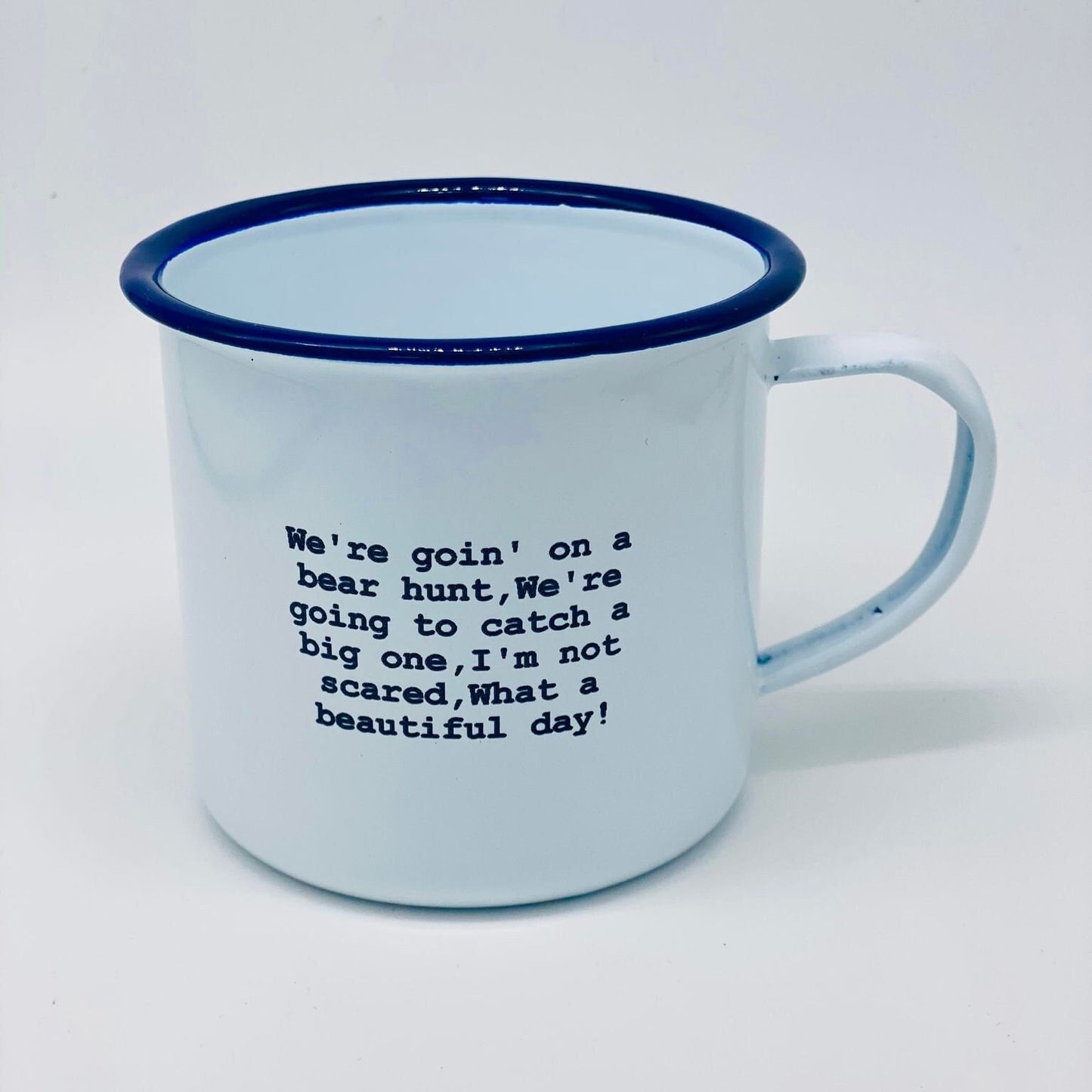 We're going on a bear hunt enamel mug gift