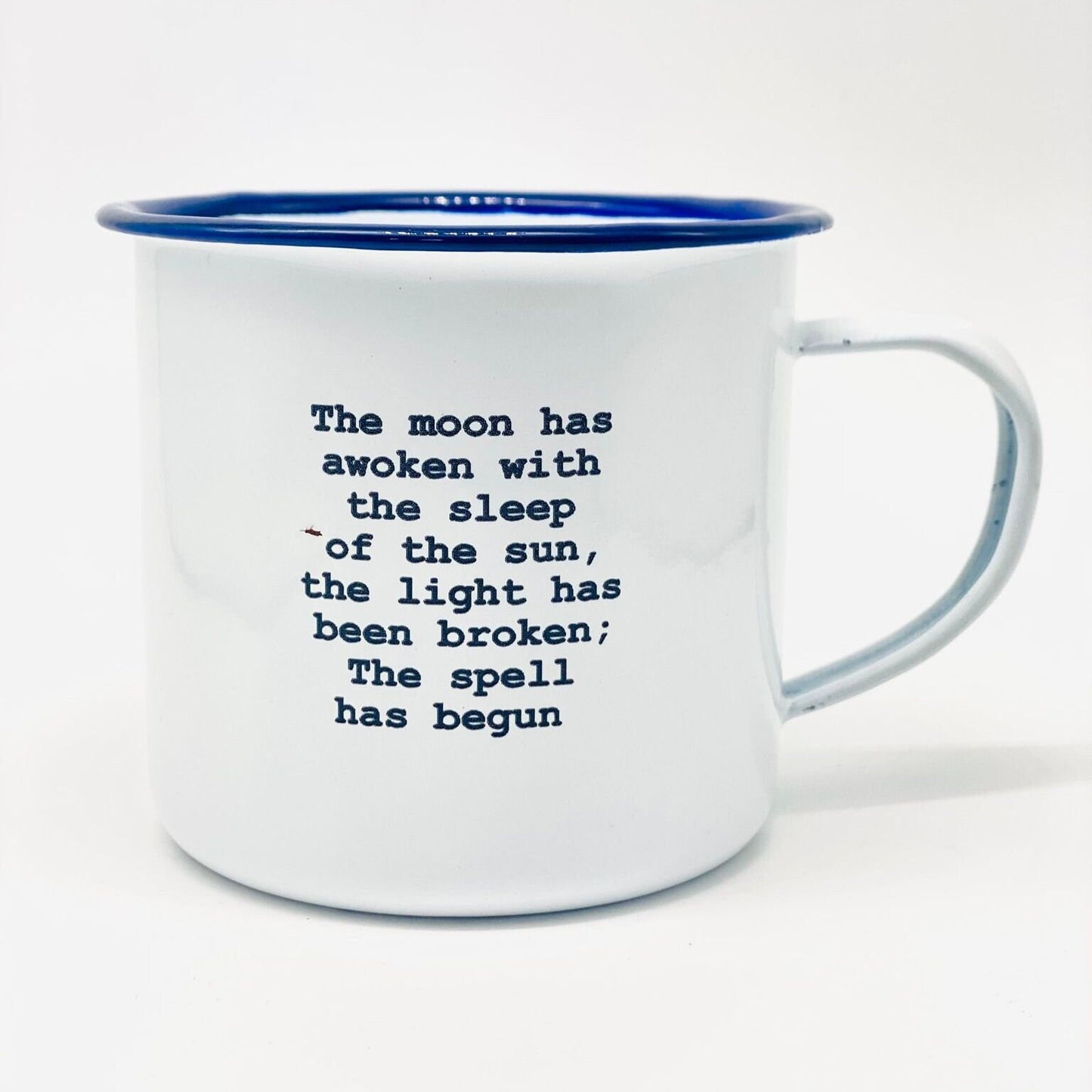 The moon has awoken Witchcraft Halloween Magic lovers enamel mug gift