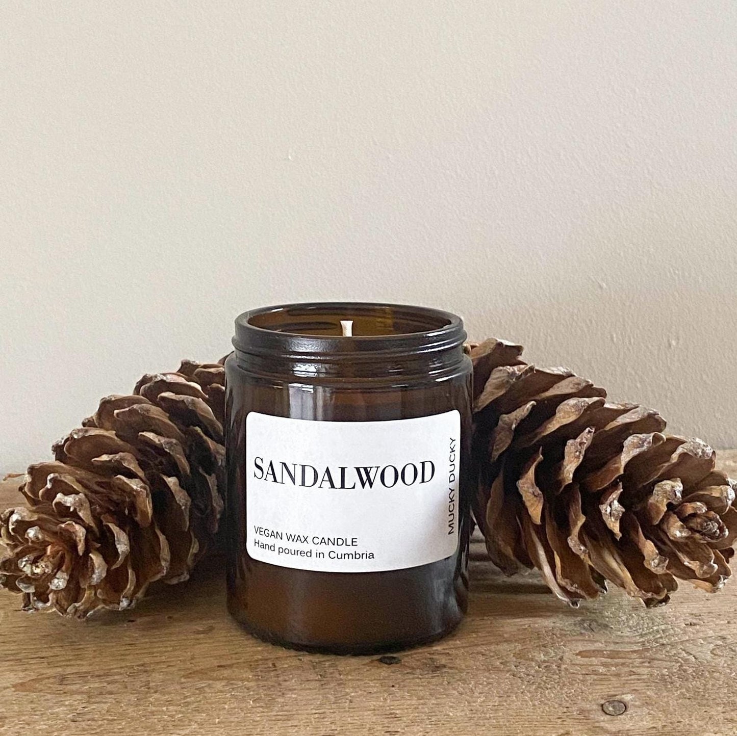 Sandalwood scented candle